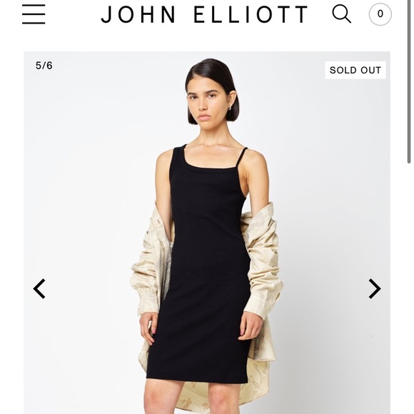 John Elliott asymmetrical rib dress - Picture 1 of 1